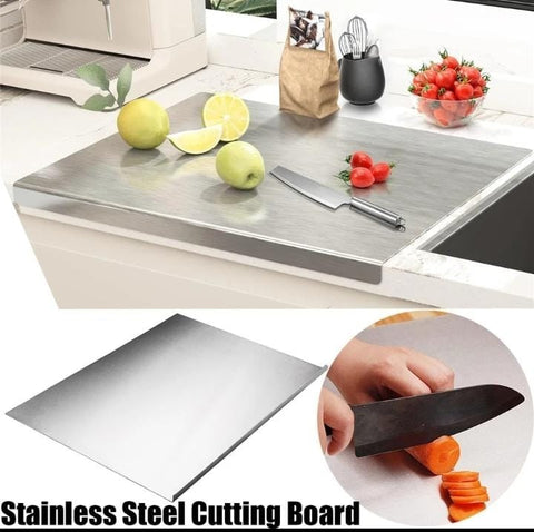 Food-grade stainless steel cutting board (Large size) Food-grade stainless steel cutting board (Large size)