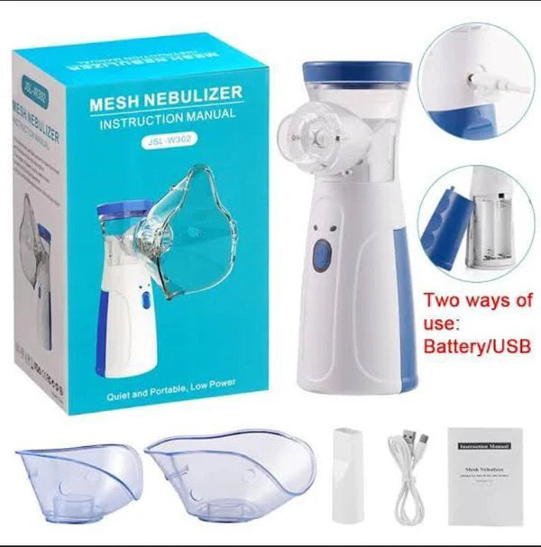 Portable Mesh Nebulizer Best Price in Pakistan | USB Rechargeable, Silent Inhaler for Kids & Adults
