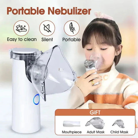 Portable Mesh Nebulizer Best Price in Pakistan | USB Rechargeable, Silent Inhaler for Kids & Adults