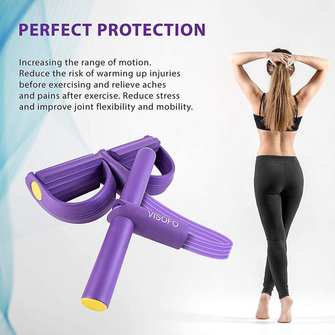 Tummy Trimmer - Foot Pedal Elastic Resistance Band (Random Color)