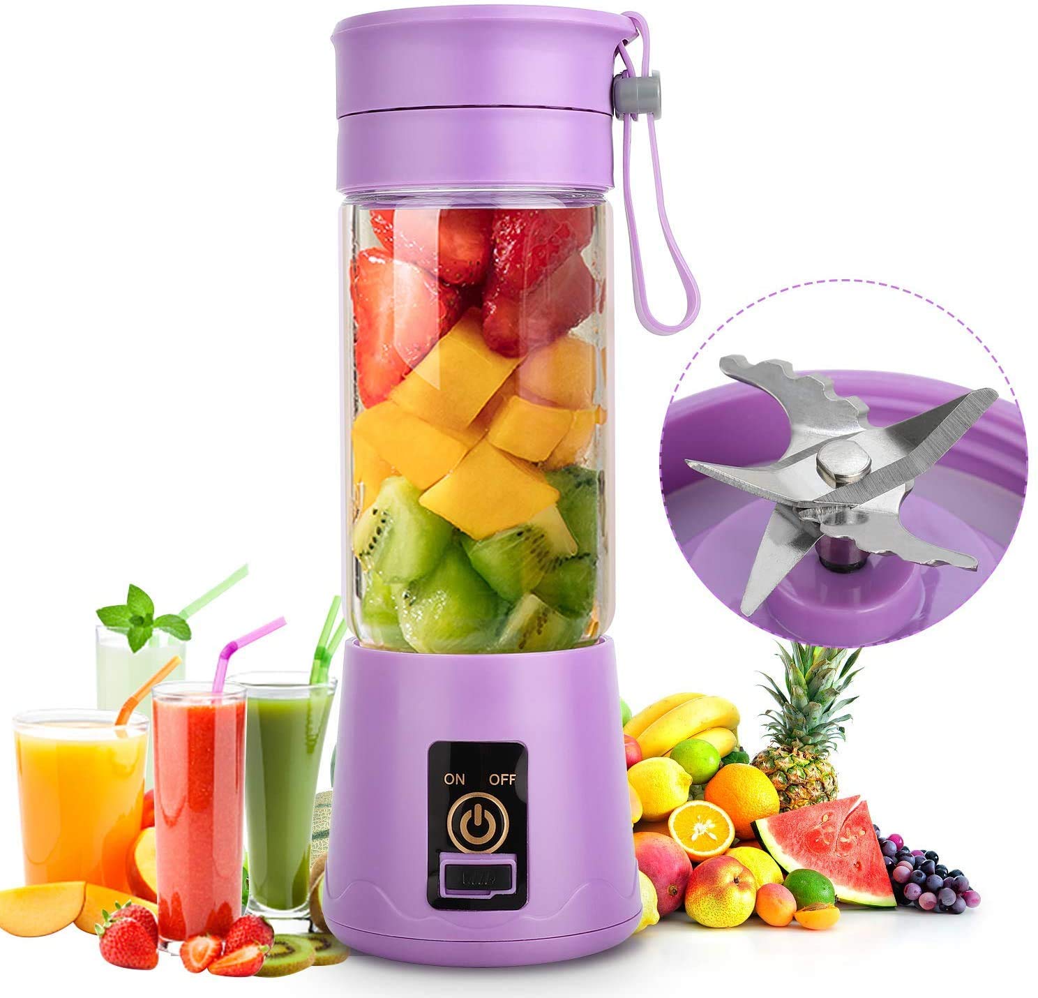 Portable Electric Juice Blender Grinder Mixer - Sangam And Brothers