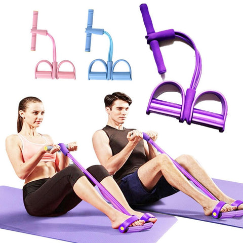 Tummy Trimmer - Foot Pedal Elastic Resistance Band (Random Color)