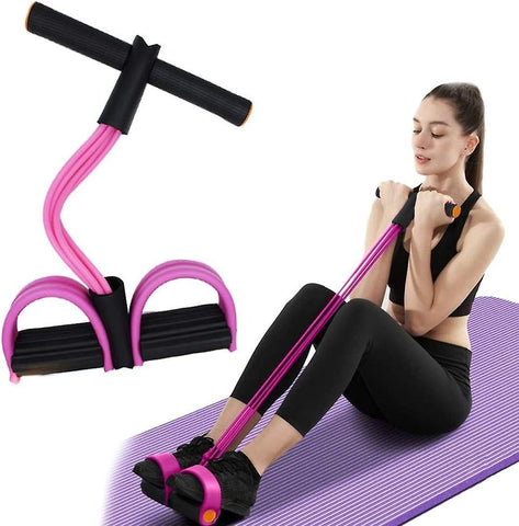 Tummy Trimmer - Foot Pedal Elastic Resistance Band (Random Color)