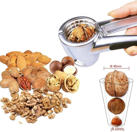 Elegant Walnut Cracker Tool with Premium Wooden Handle | Perfect for Nuts, Almonds, Hazel Nuts & Cashew Nuts