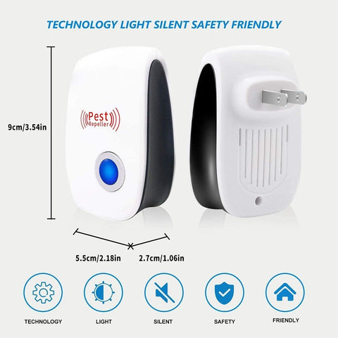 New Pest Reject Ultrasonic Pest Repellent Electronic Plug in Indoor Sonic Repellent