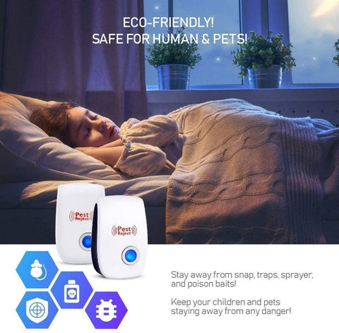 New Pest Reject Ultrasonic Pest Repellent Electronic Plug in Indoor Sonic Repellent