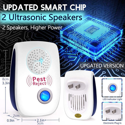 New Pest Reject Ultrasonic Pest Repellent Electronic Plug in Indoor Sonic Repellent