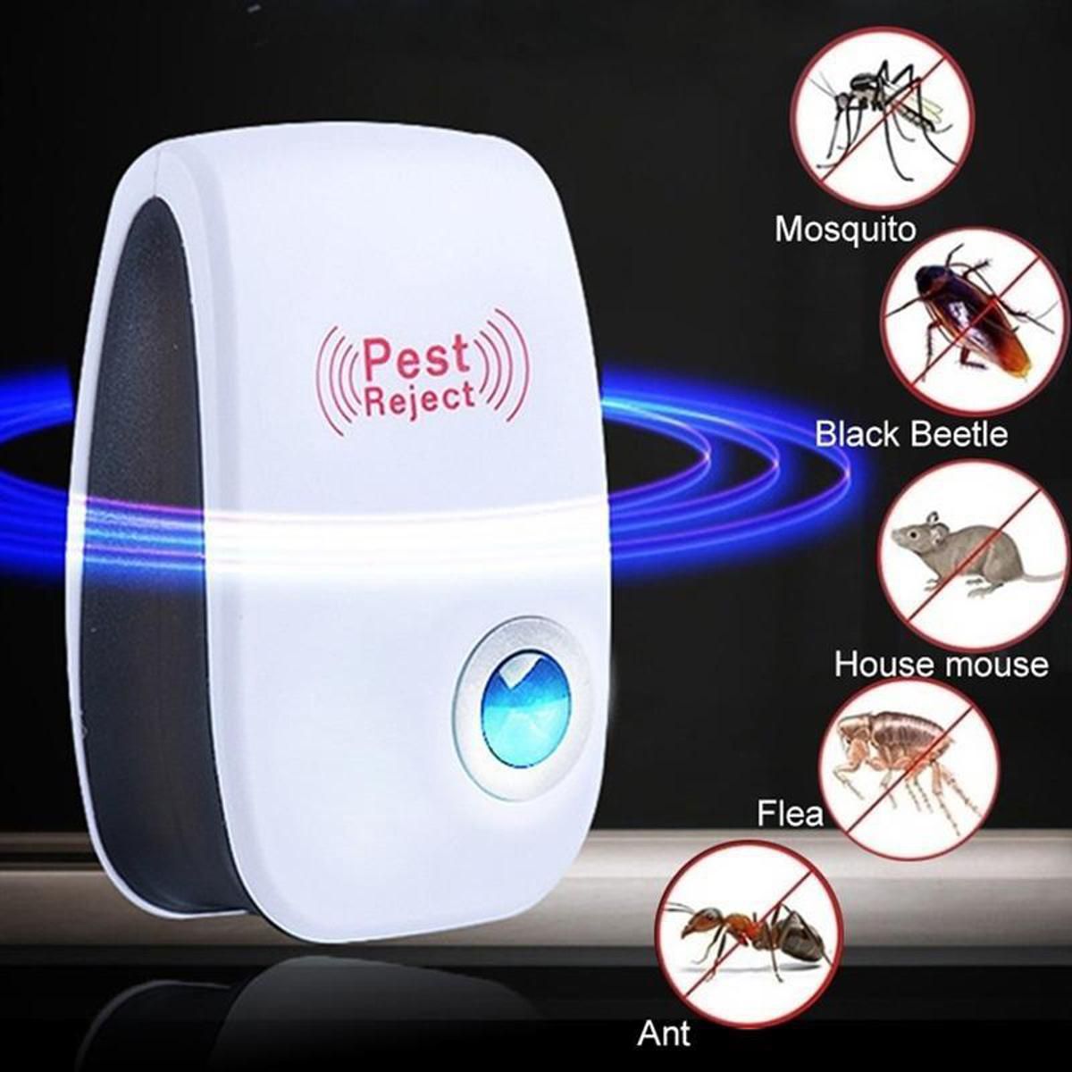 New Pest Reject Ultrasonic Pest Repellent Electronic Plug in Indoor Sonic Repellent